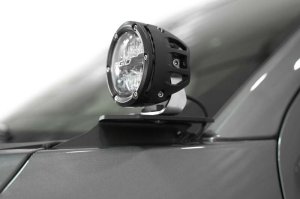 Ford F150 Ditch Light Brackets - Driver/Passenger Side - Addictive Desert Designs - 2-Stage Hammer Black Powder Coat - Black - `21-`27 Ford F150 Ditch Light Brackets - Driver/Passenger Side - Addictive Desert Designs - 2-Stage Hammer Black Powder Coat - Black - `21-`27